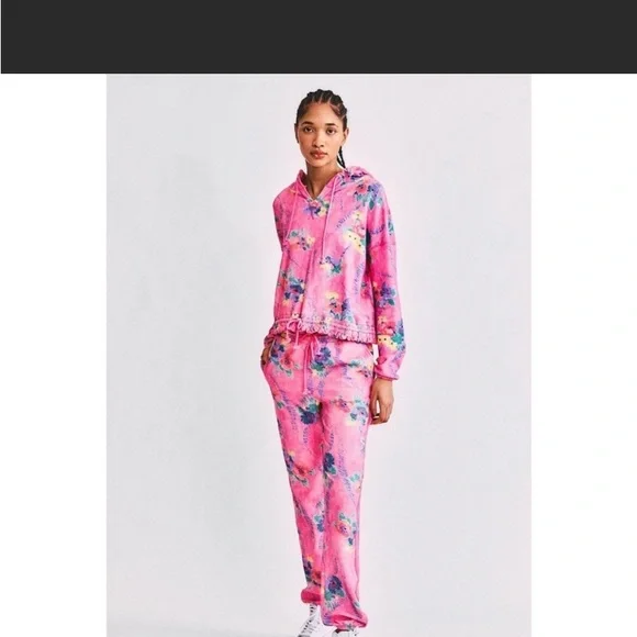 LoveShackFancy X Beach Riot Banded Sweatpants Size XS NWT - Picture 5 of 11